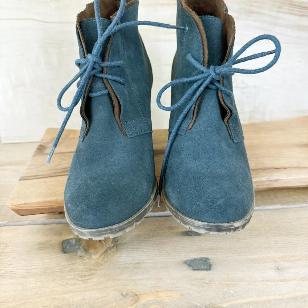 Ruff Hewn Cypress Suede Bootie Lace Up 8.5 Like new‎